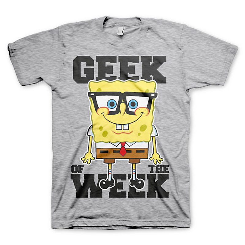 Pánské triko SpongeBob Geek Of The Week velikost XL