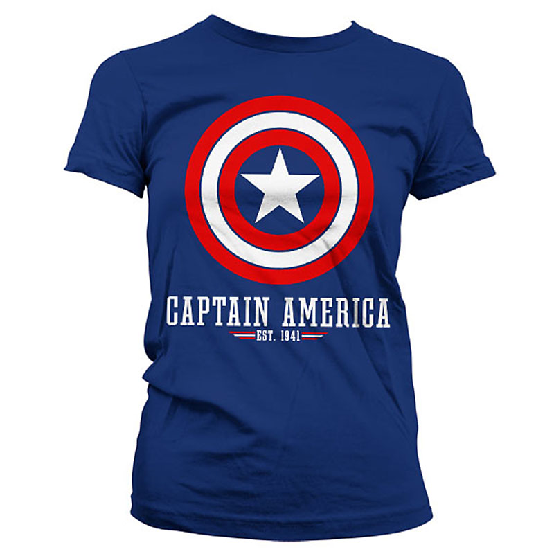 Kapitán Amerika Logo dámské triko Marvel