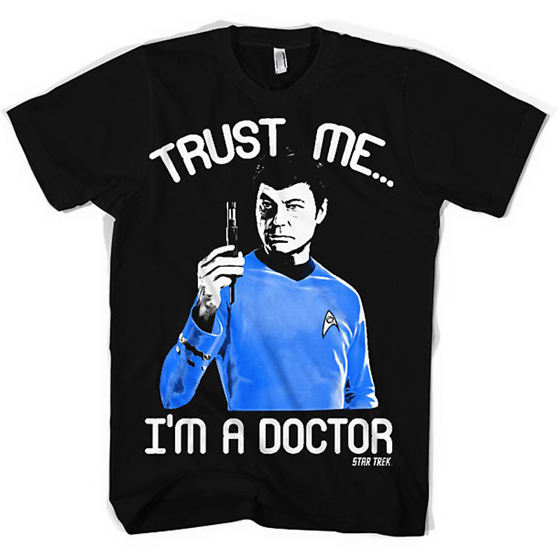 Star Trek pánské tričko Trust Me Im A Doctor velikost L