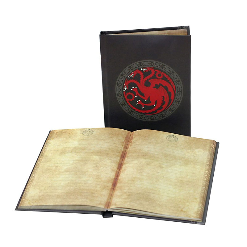 Hra o trůny zápisník se světlem Targaryen