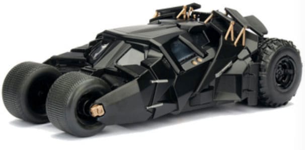 DC Comics kovový model 1/24 Batman The Dark Knight Batmobile - Kliknutím na obrázek zavřete