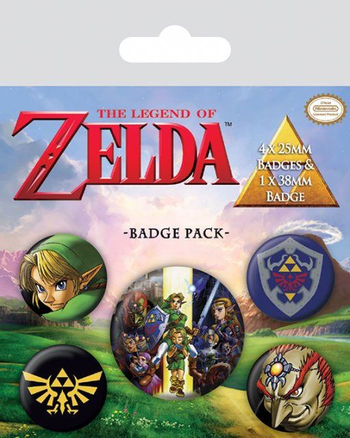 The Legend of Zelda sada odznaků 5-Pack Link