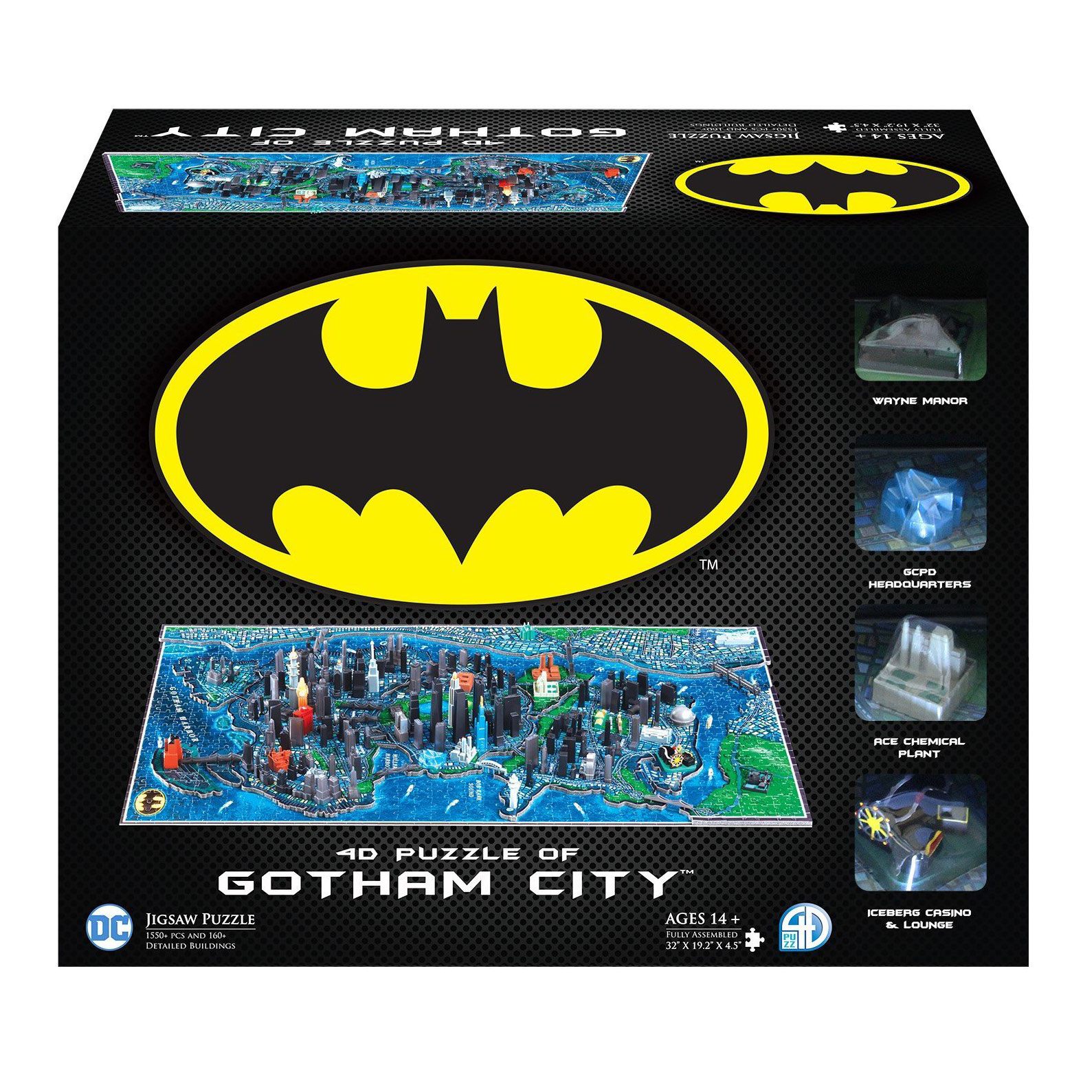 Batman 4D Large Puzzle Gotham City (1550 plus pieces)
