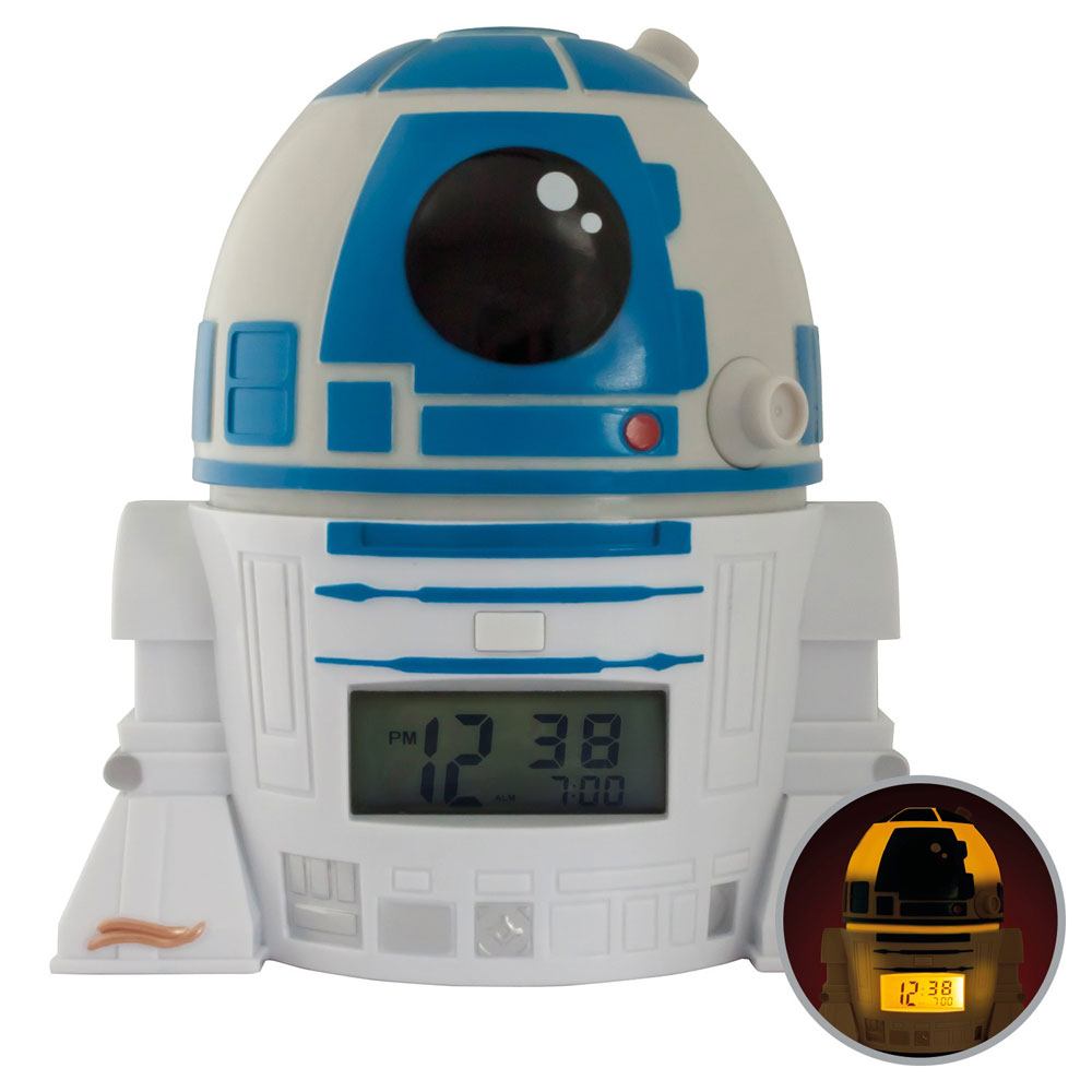 Star Wars BulbBotz Budík with Light R2-D2 14 cm
