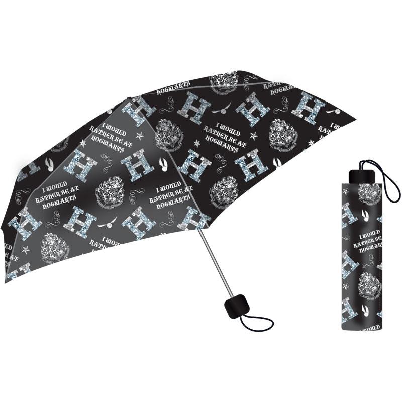 Harry Potter Folded Umbrella Bradavice Slogan