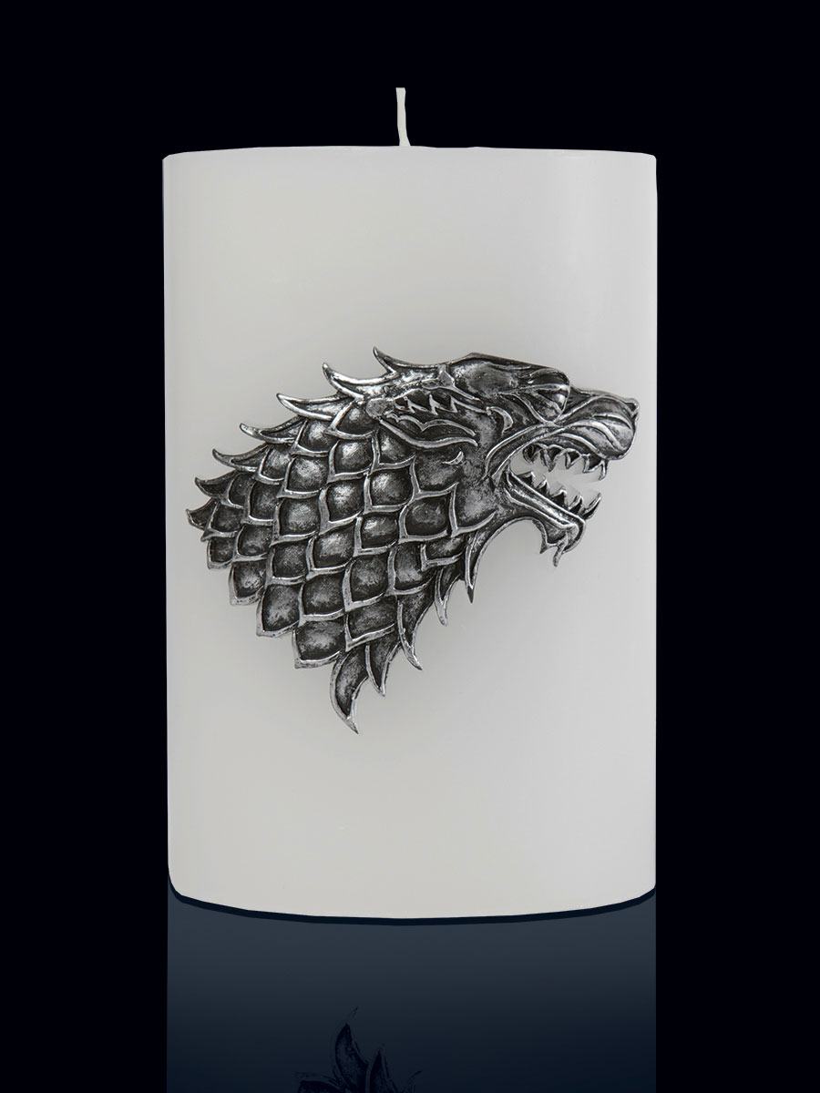 Game of Thrones XXL svíčka House Stark 20 x 13 cm