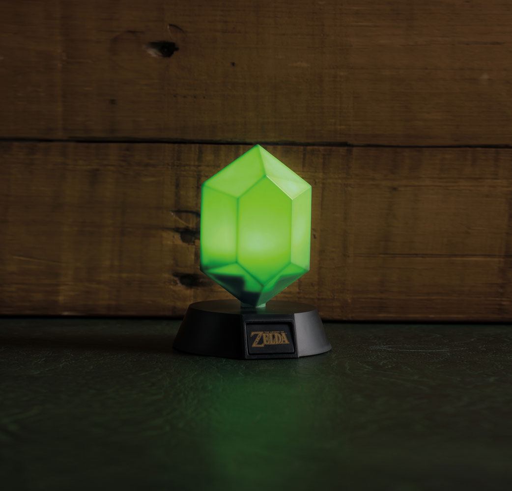 Legend of Zelda 3D světlo Green Rupee 10 cm