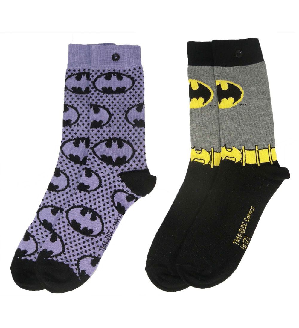 DC Comics Ladies ponožky 2-Pack Batman Purple
