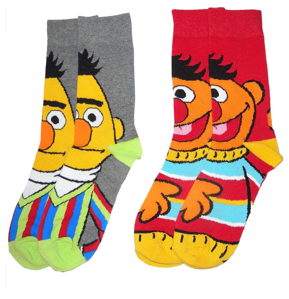 Sesame Street Mens ponožky 2-Pack Bert a Ernie