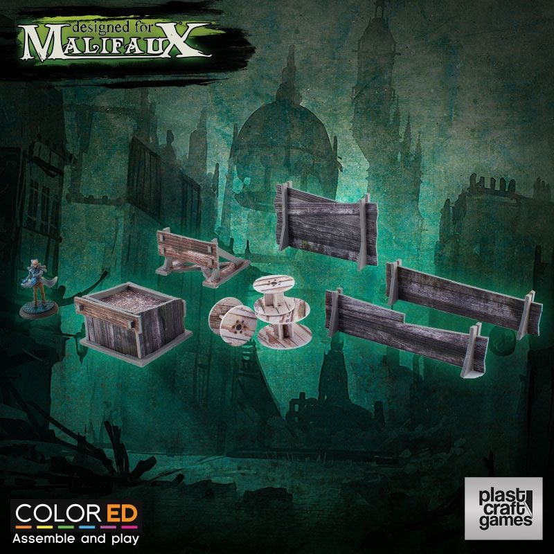 Malifaux ColorED Miniature Gaming Model Kit 32 mm Railway Prop S