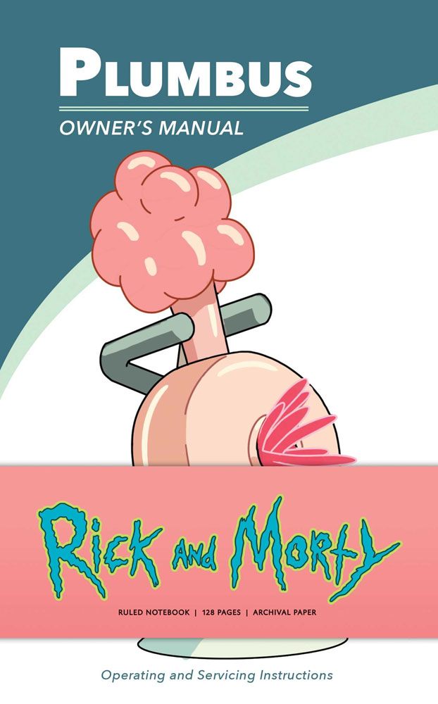 Rick a Morty Ruled poznámkový blok Plumbus