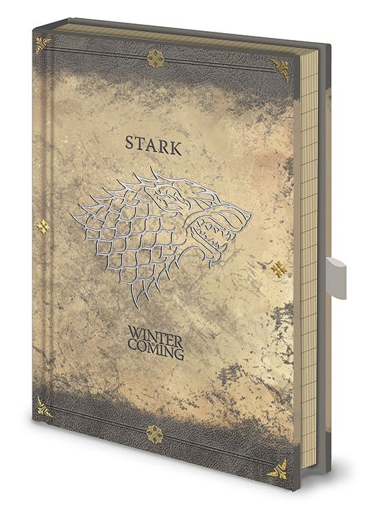 Game of Thrones Premium poznámkový blok A5 Stark Worn