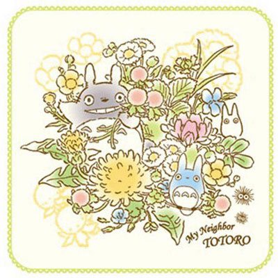 Můj soused Totoro Mini ručník Spring Bouquet 25 x 25 cm