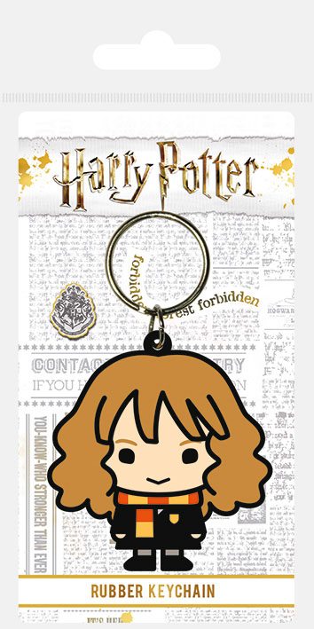 Harry Potter gumový přívěsek na klíče Chibi Hermione 6 cm