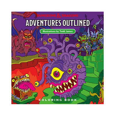 Dungeons & Dragons Adventures Outlined Coloring Book - Kliknutím na obrázek zavřete