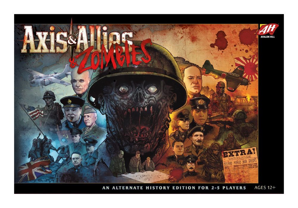 Avalon Hill desková hra Axis a Allies a Zombies english