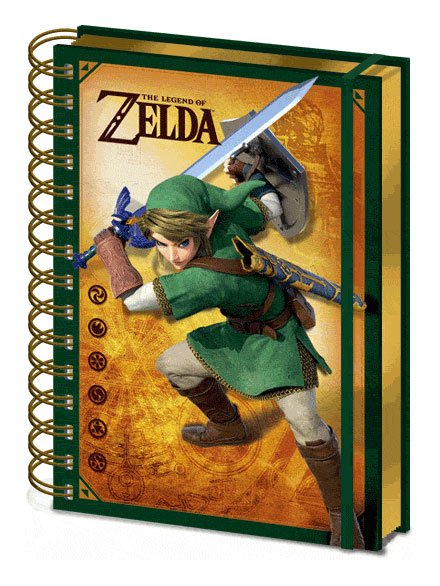 Legend of Zelda 3D Wiro poznámkový blok A5 Link