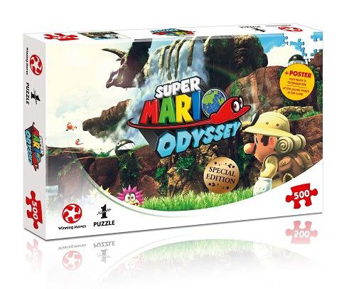 Super Mario Odyssey skládací puzzle Fossil Falls