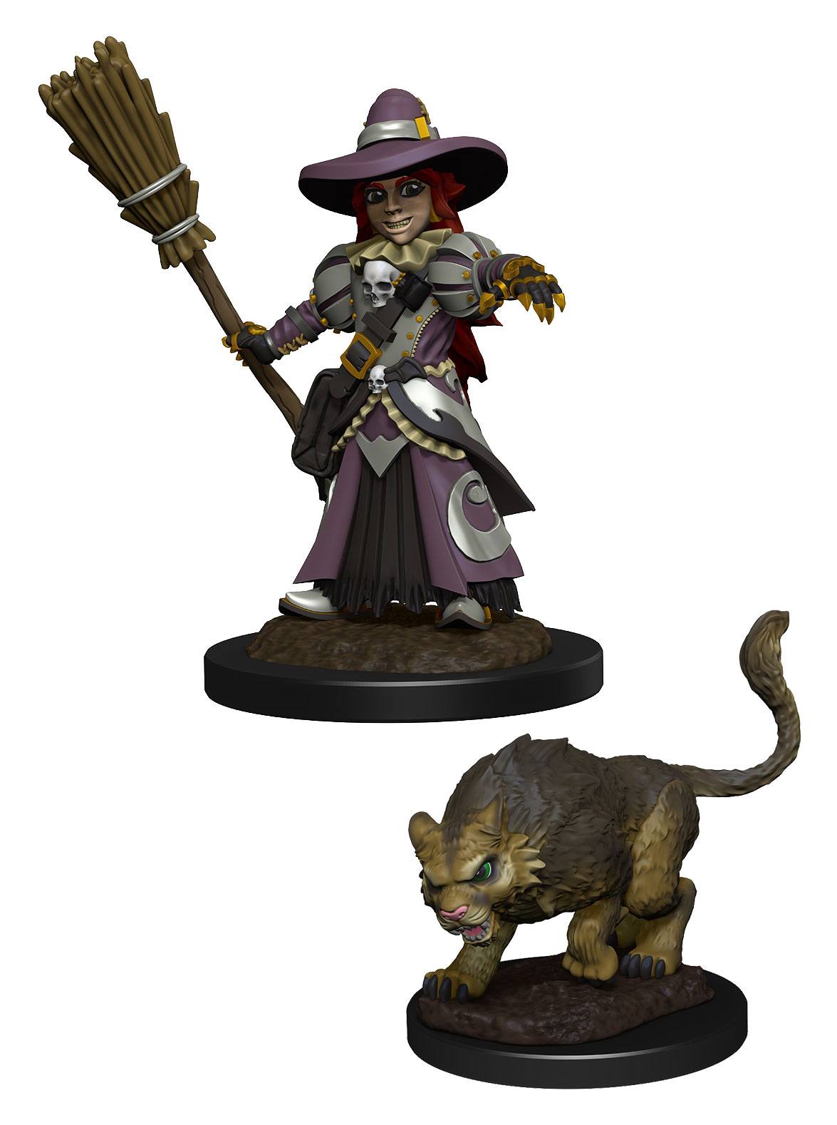 WizKids Wardlings Miniatures Girl Witch a Witch's Cat Case (6)