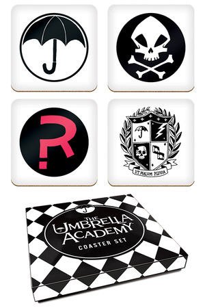 The Umbrella Academy podtácky Set Logos