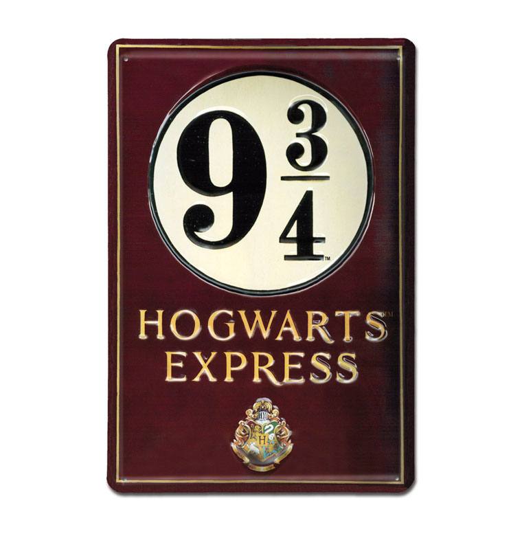 Harry Potter 3D Tin Sign Nástupiště 9 3/4 20 x 30 cm