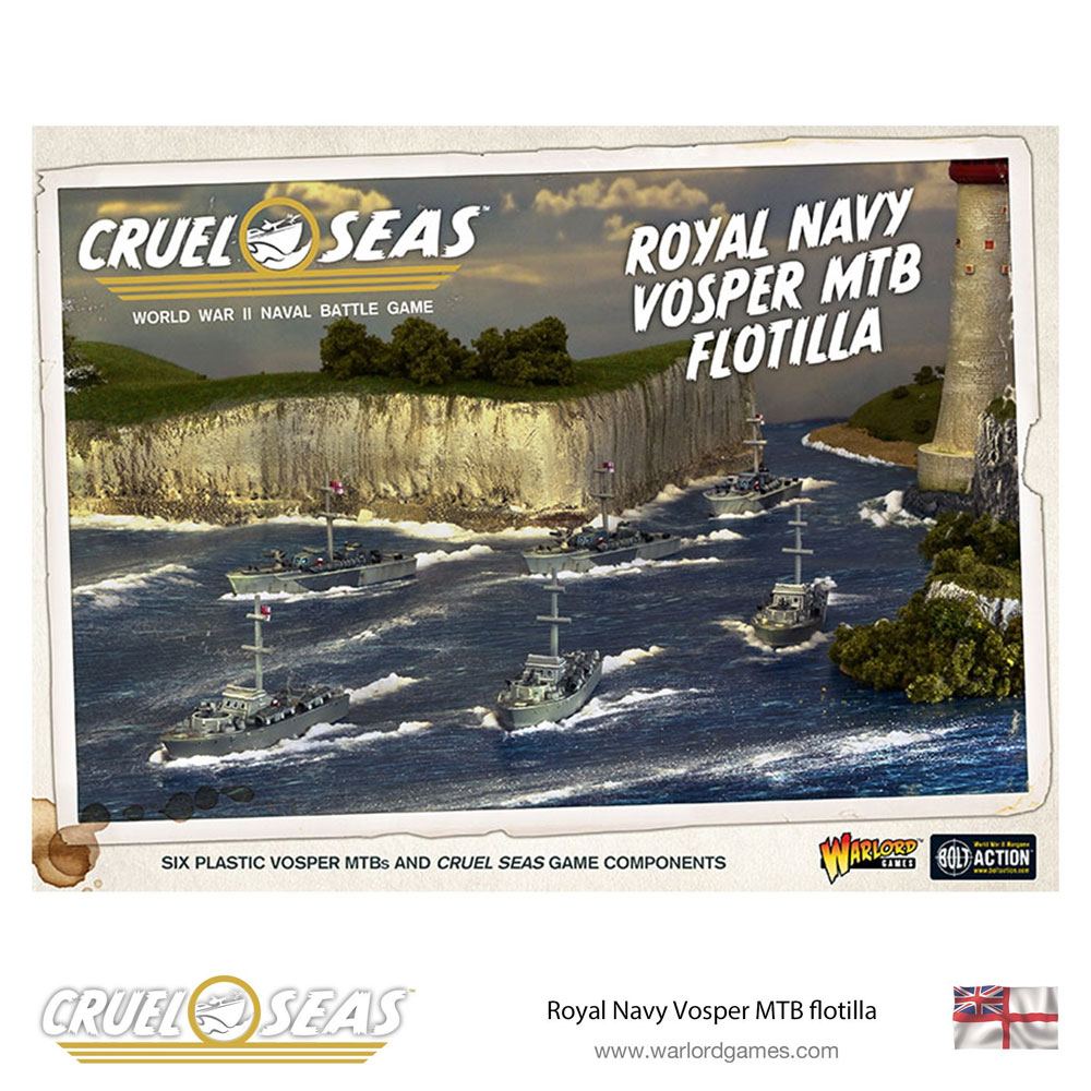 Cruel Seas Miniatures Game herní rozšíření Set Royal Navy Vosper