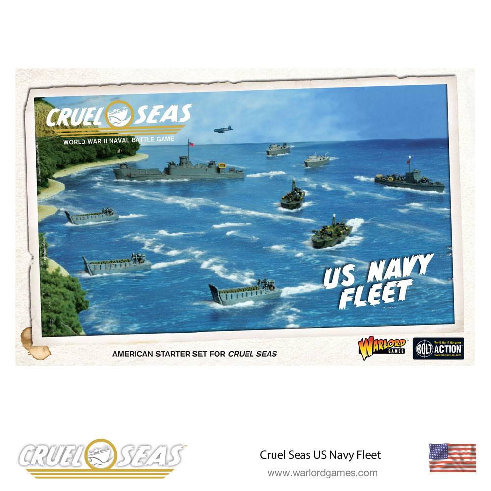 Cruel Seas Miniatures Game herní rozšíření Set US Navy Fleet *En