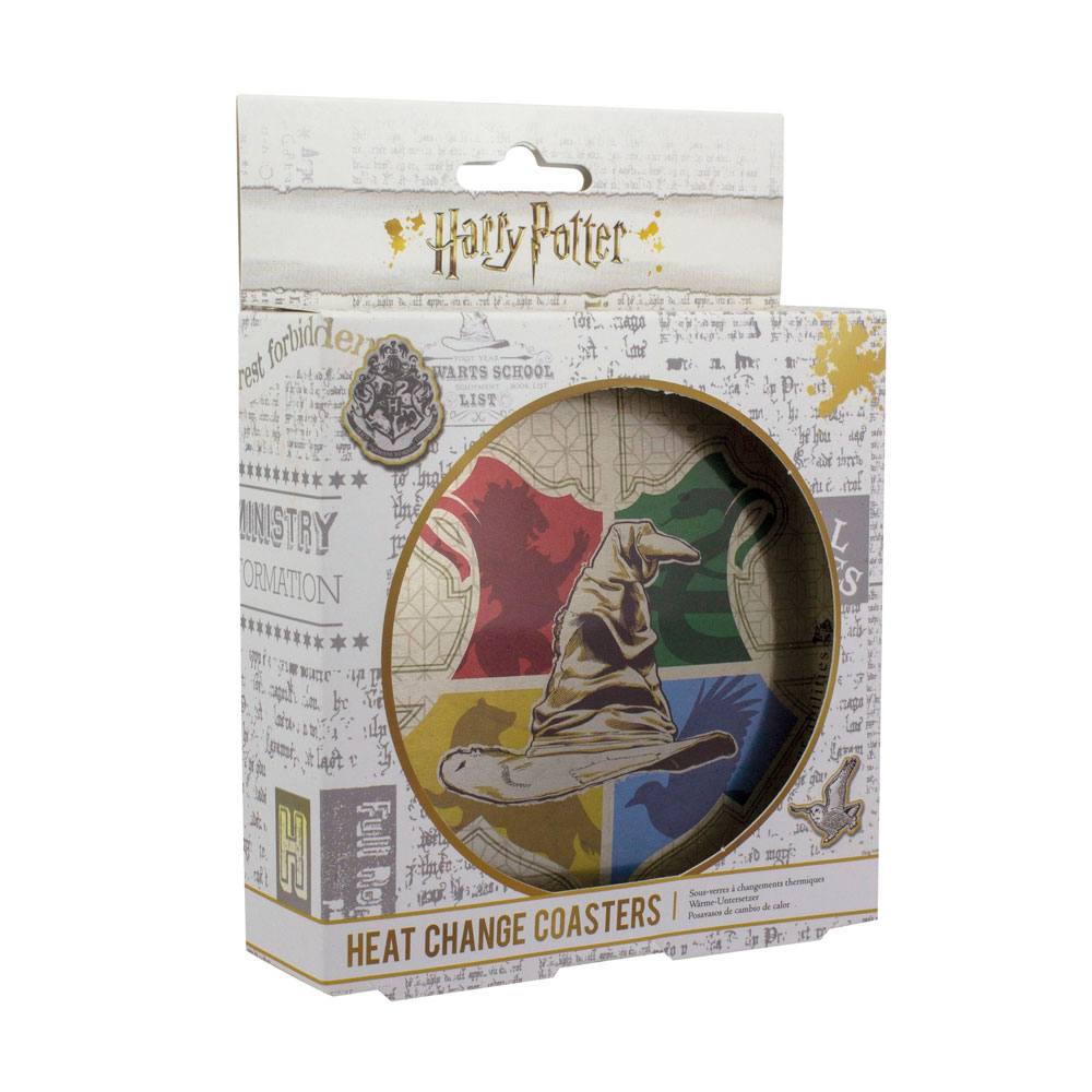 Harry Potter Heat Change podtácky 4-Pack Sorting Hat