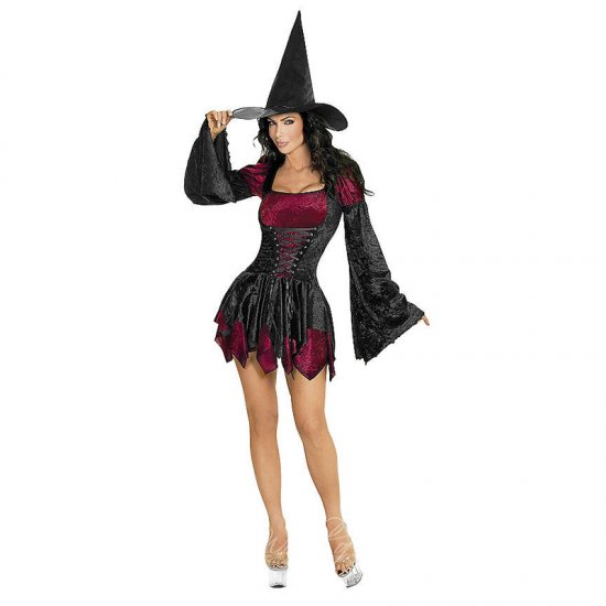 Sexy kostým čarodějnice černá