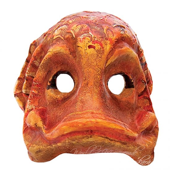 Benátská maska Oranžová Ryba